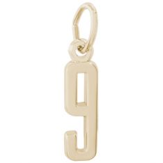 Rembrandt 14K Yellow Gold Number 9 Charms