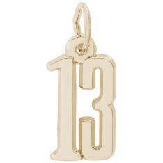 Rembrandt 14K Yellow Gold Number 13 Charms