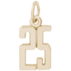 Rembrandt 14K Yellow Gold Number 25 Charms