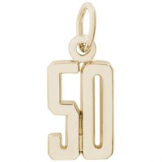 Rembrandt 14K Yellow Gold Number 50 Charms