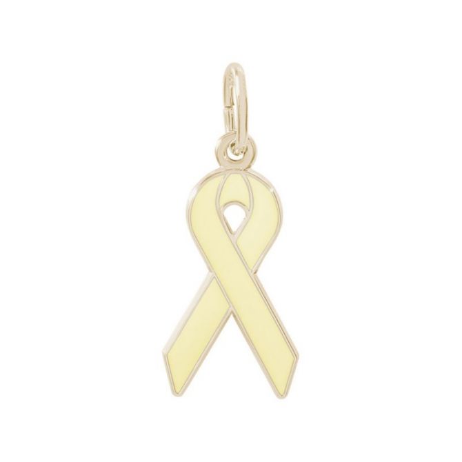 Rembrandt 14K Yellow Gold Yellow Ribbon Charm