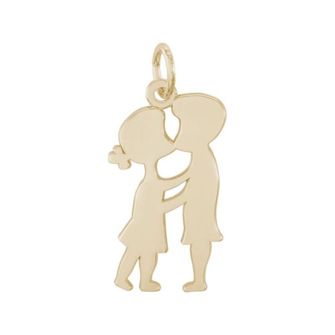 Rembrandt 14K Yellow Gold Kissing Couple Charm