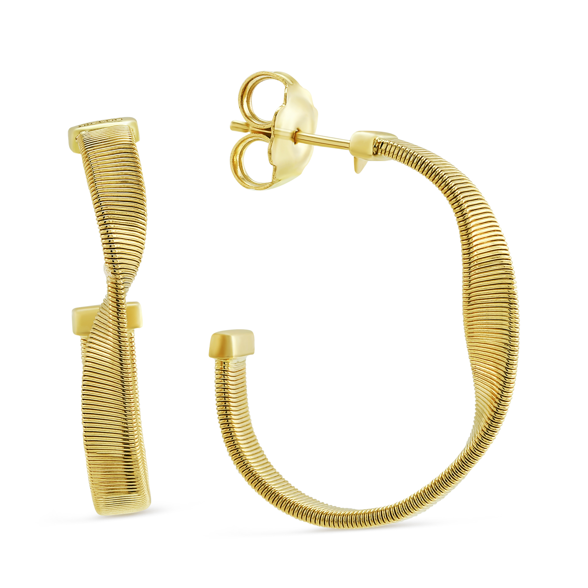 Marco Bicego 18K Yellow Gold Marrakech Hoop Earrings | OG341-Y | Borsheims