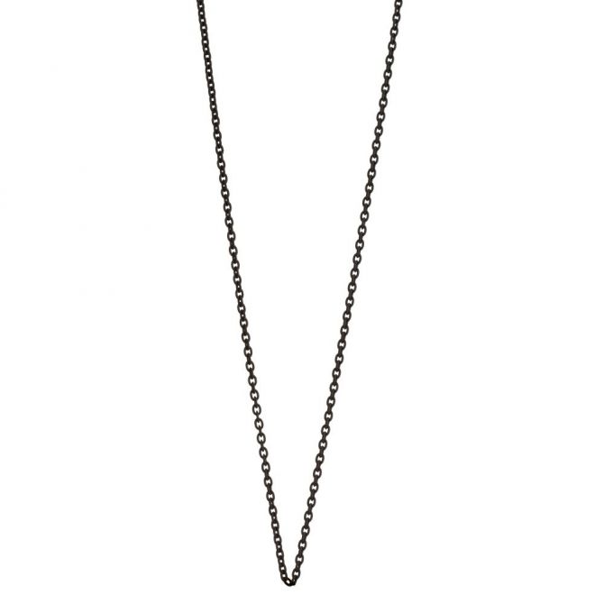 Monica Rich Kosann Black Steel Chain, 32"