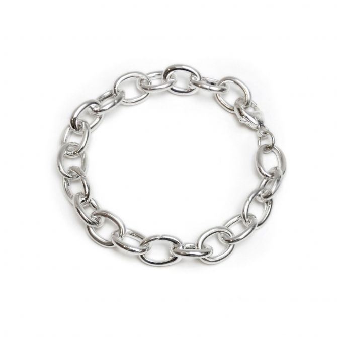 Monica Rich Kosann Sterling Silver Charm Bracelet, Heavy Weight, 7.5"