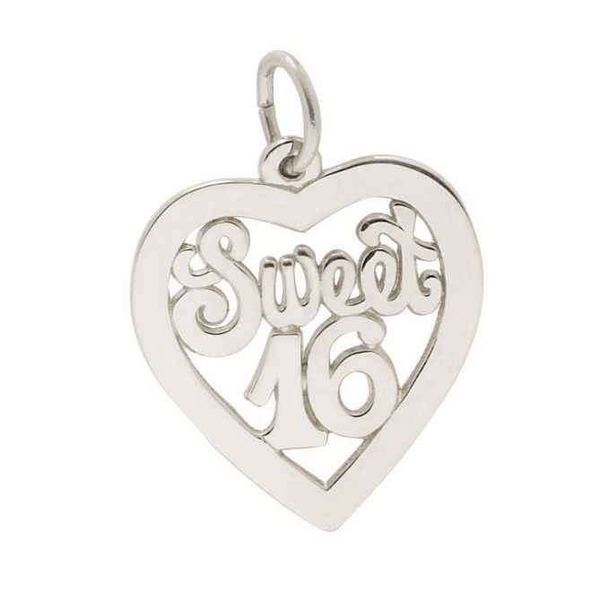 Rembrandt Sterling Silver Sweet 16 Charm