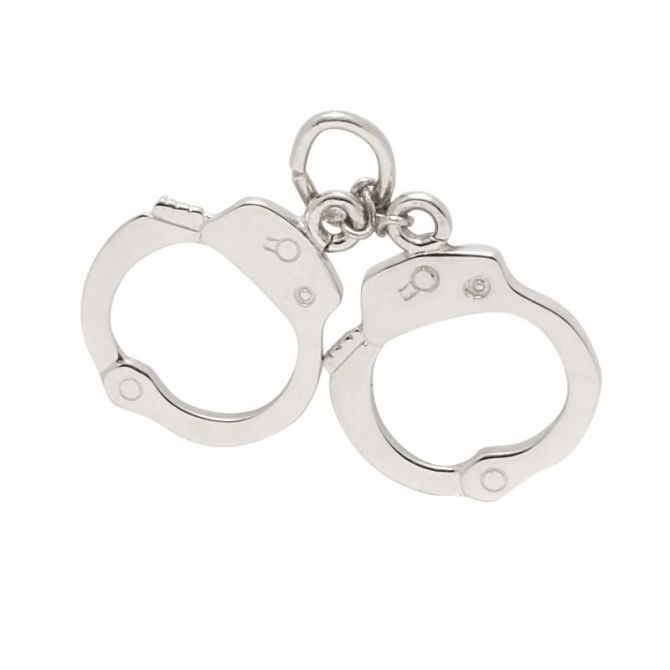 Rembrandt Sterling Silver Horse Handcuffs Charm