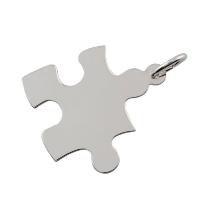 Rembrandt Sterling Silver Puzzle Piece Charm