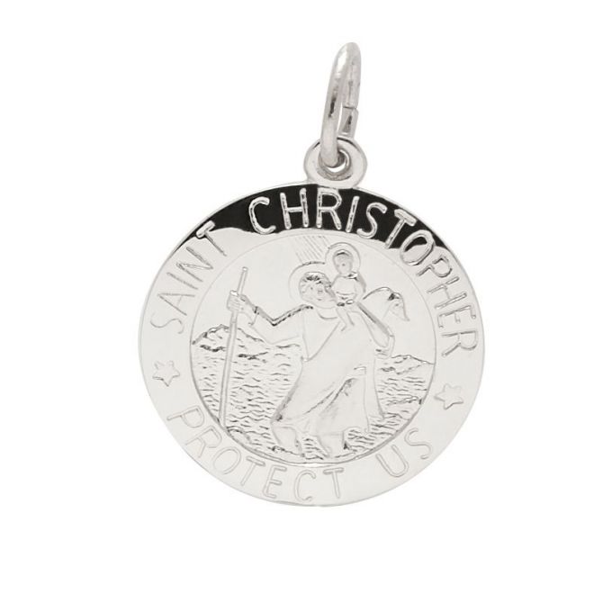 Rembrandt Sterling Silver St. Christopher Charm