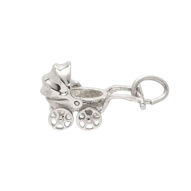 Rembrandt Sterling Silver Baby Carriage Charm