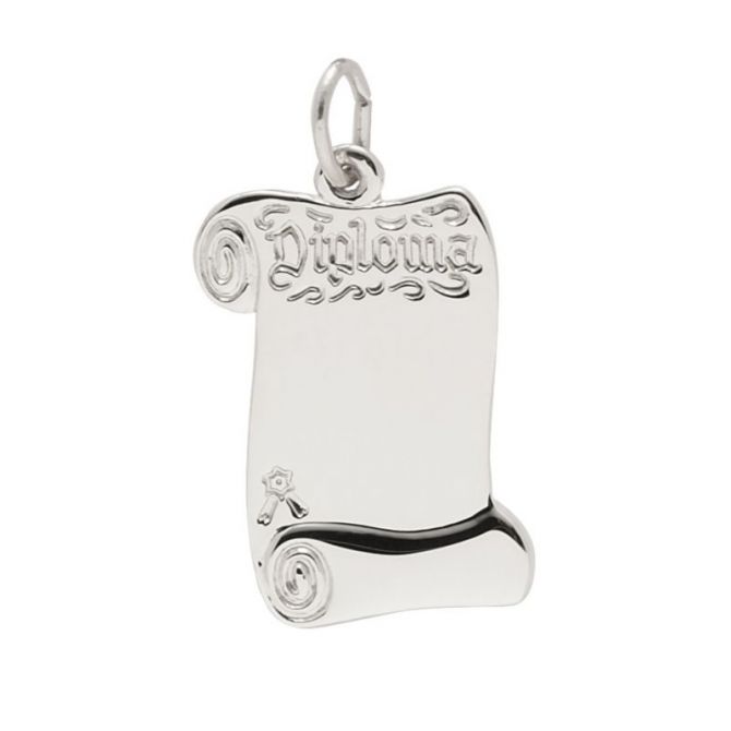 Rembrandt Sterling Silver Diploma Charm