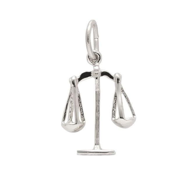 Rembrandt Sterling Silver Scales of Justice Charm