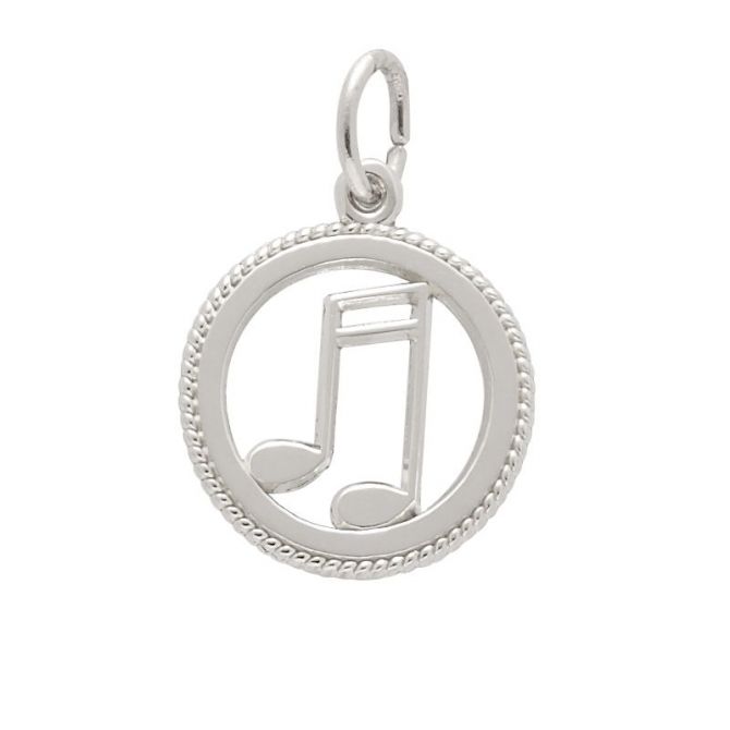 Rembrandt Sterling Silver Music Charm