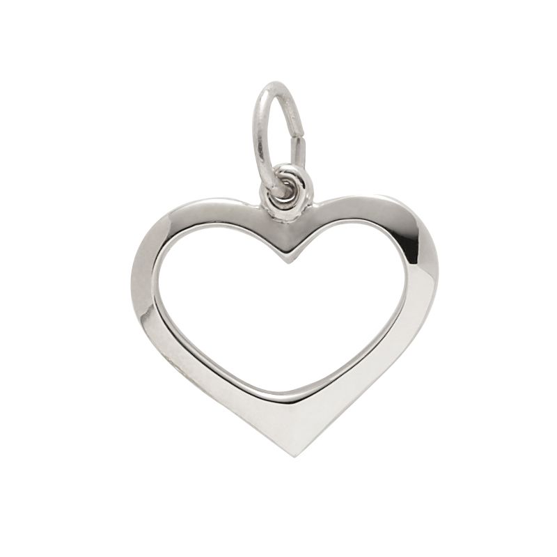 Rembrandt Sterling Silver Open Heart Charm | 3391-0-SS | Borsheims