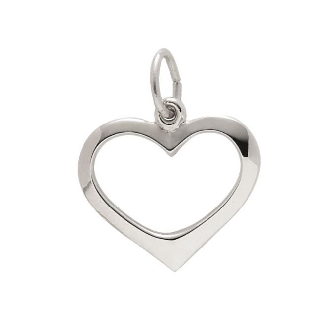 Rembrandt Sterling Silver Open Heart Charm