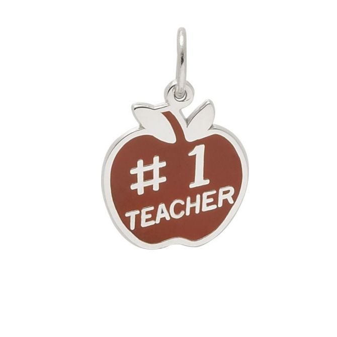 Rembrandt Sterling Silver Teacher Charm