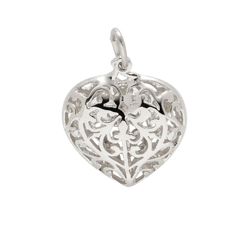 Rembrandt Sterling Silver Filigree Heart Charm | 3618-0-SS | Borsheims