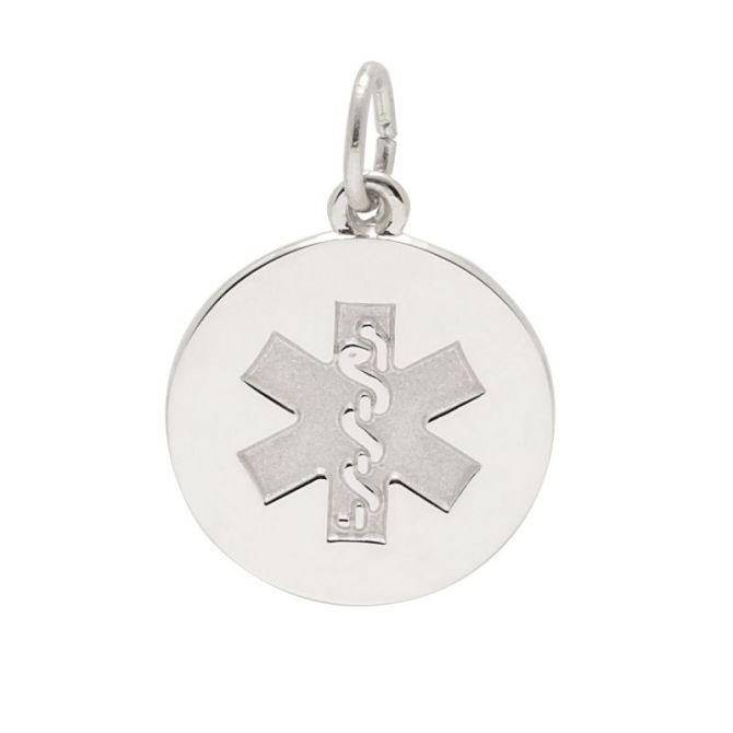 Rembrandt Sterling Silver Medical Charm