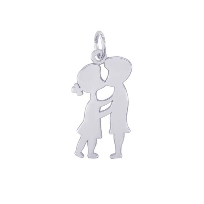 Rembrandt Sterling Silver Kissing Couple Charm