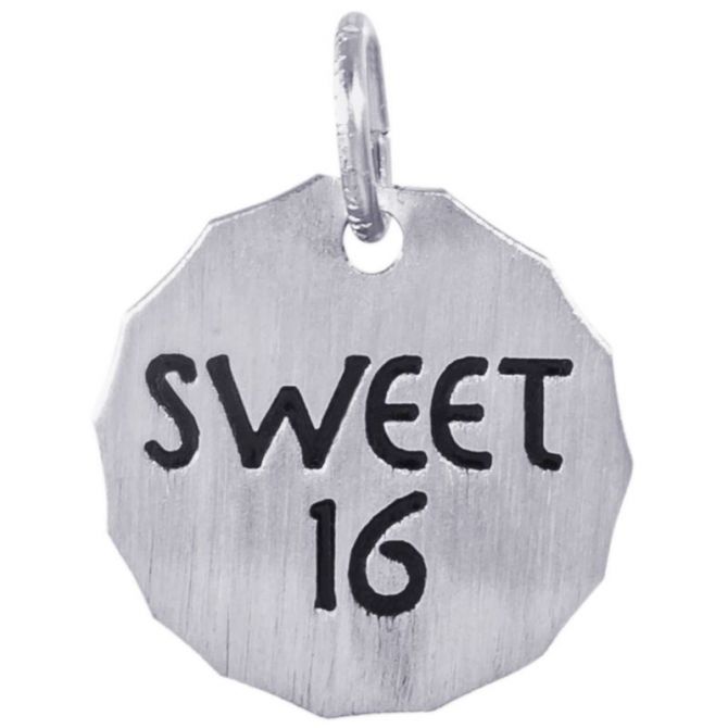 Rembrandt Sterling Silver Sweet 16 Tag Charm