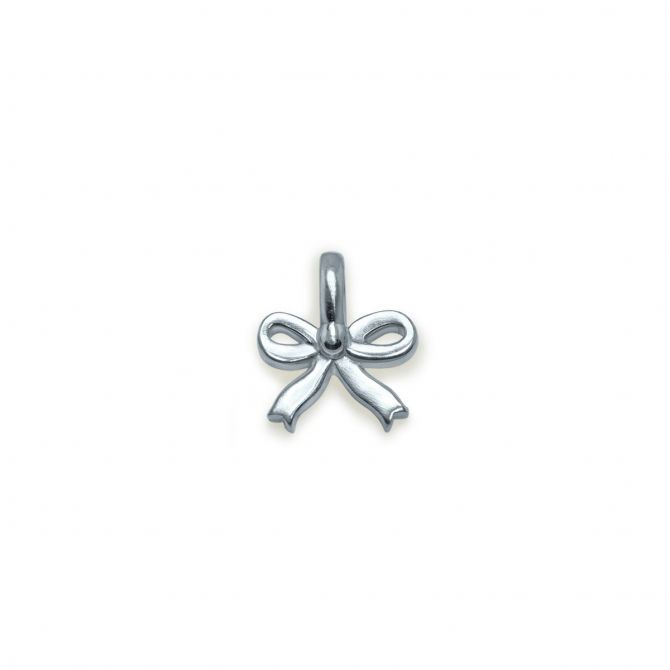 Alex Woo Sterling Silver Mini Addition Bow Charm