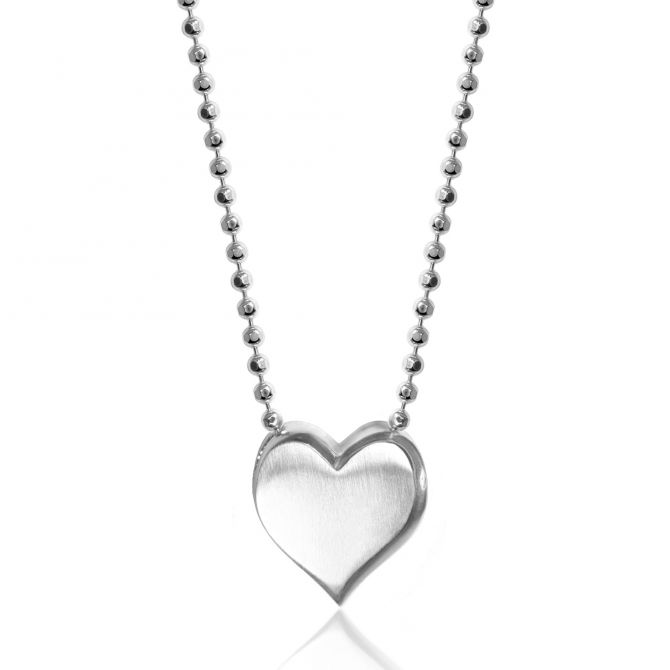 Alex Woo Sterling Silver Little Big Vegas Heart Necklace, 16"