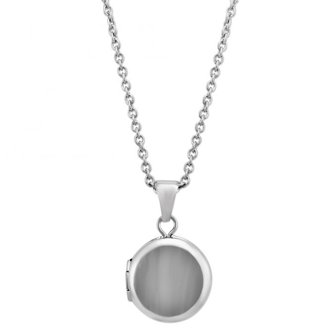 Sterling Silver Child's Round Locket, 15"