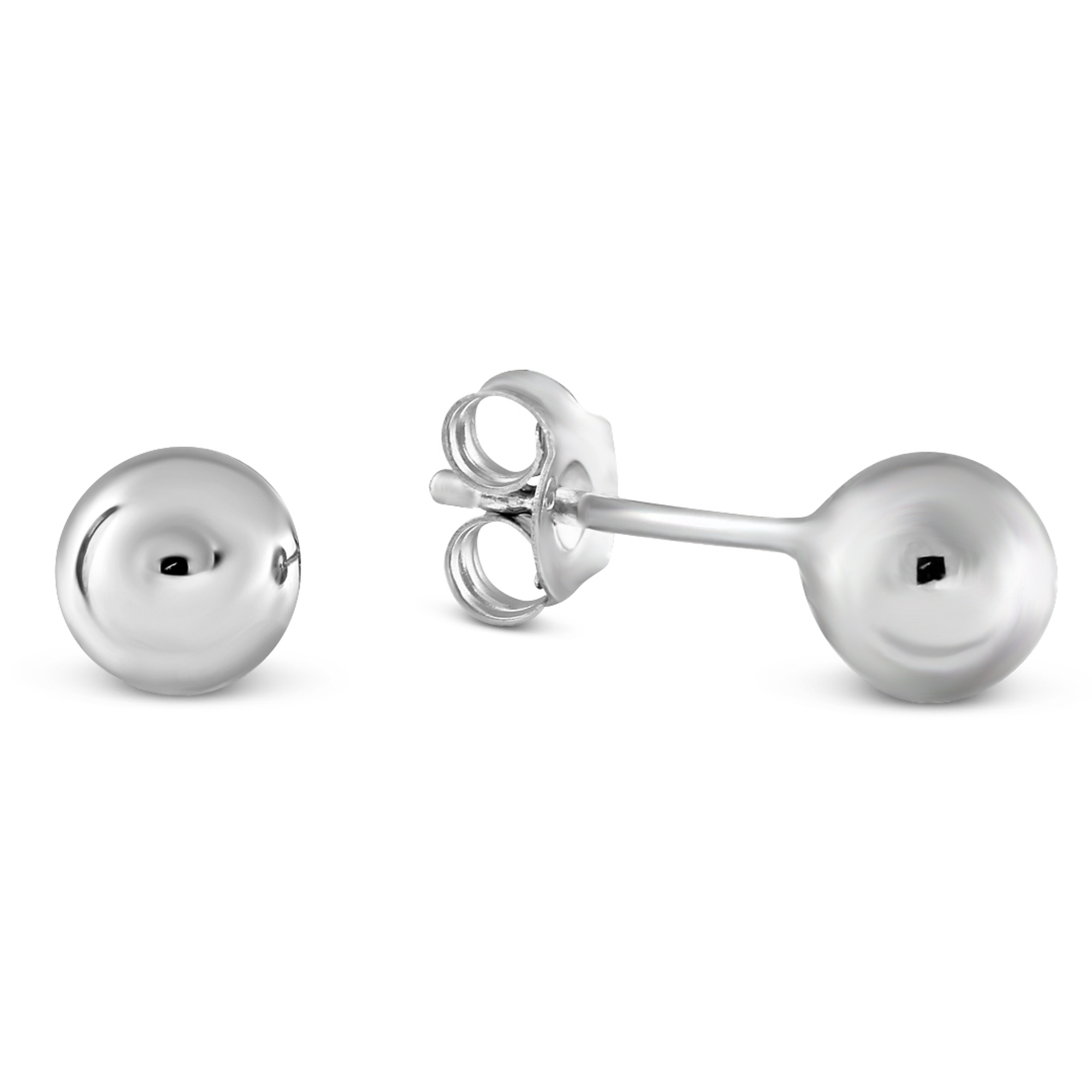 Sterling Silver Solid Ball Earrings, 6mm | Borsheims