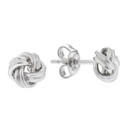 Image for Sterling Silver Love Knot Earrings, 7mm