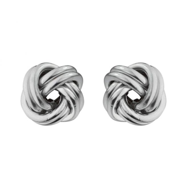 Asymmetrical Twist Spike Earrings in Sterling Silver
