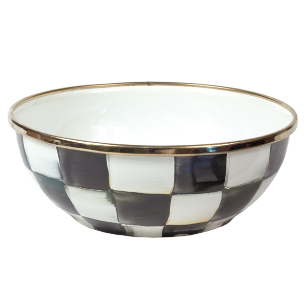 MacKenzie-Childs Courtly Check Enamel Everyday Bowl