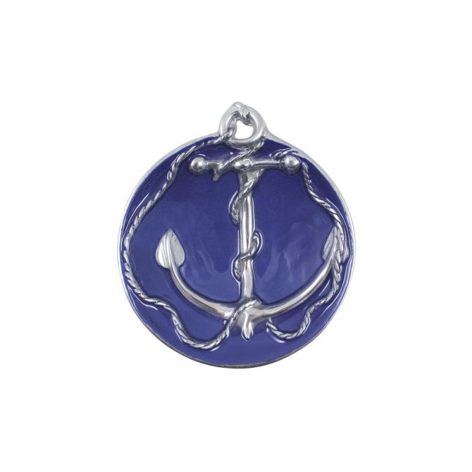 Mariposa Anchor Sauce Dish, Cobalt