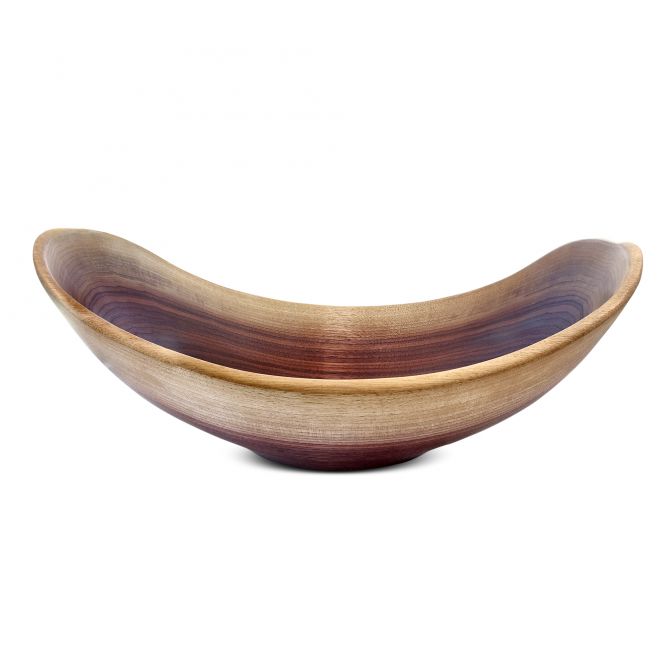 Andrew Pearce Black Walnut Live Edge Bowl, 17"