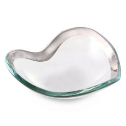 Image for Annieglass Platinum Heart Bowl, 5"