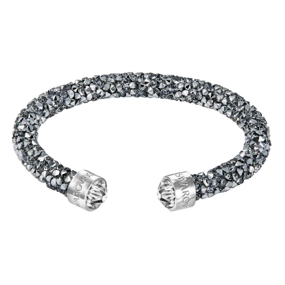 Swarovski Crystaldust Chrome Crystal Cuff Bracelet, Medium Borsheims