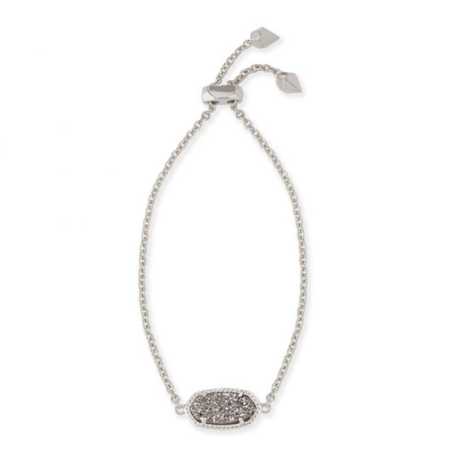 Kendra Scott Elaina Rhodium Platinum Drusy Bracelet