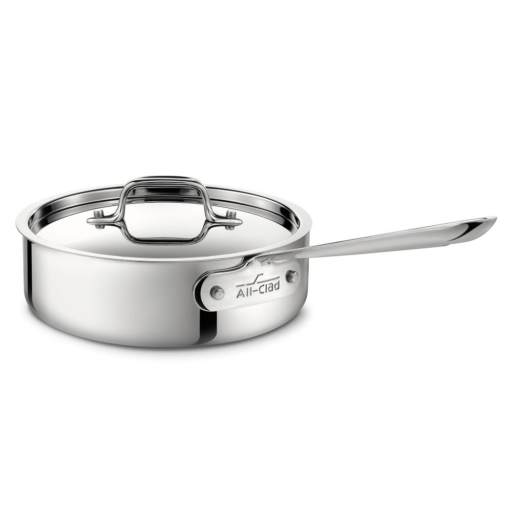 All-Clad Stainless Saute Pan with Lid, 2 qt | Borsheims