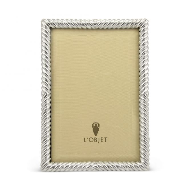 L'Objet Platinum Deco Twist Frame, 4x6