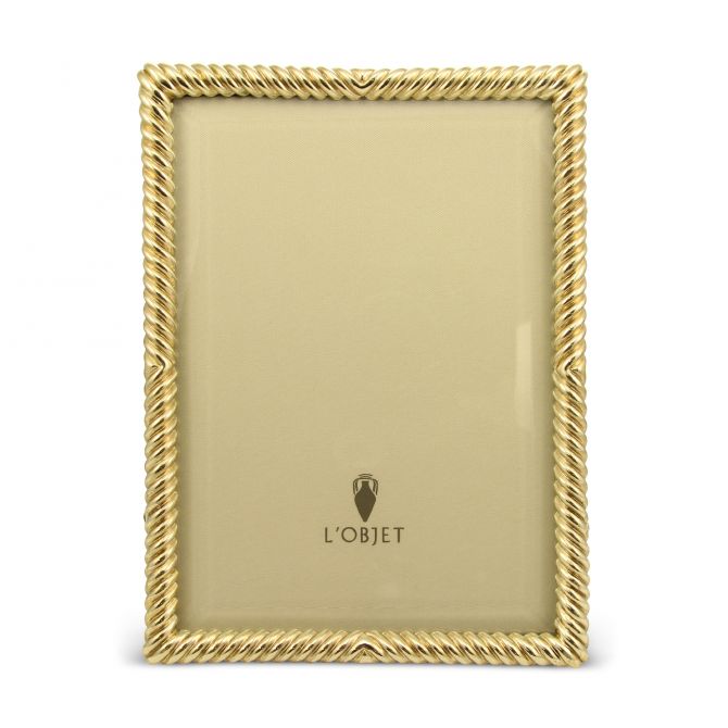 L'Objet Gold Deco Twist Frame, 5x7