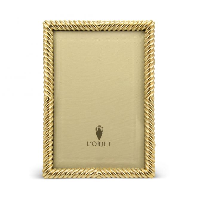 L'Objet Gold Deco Twist Frame, 4x6