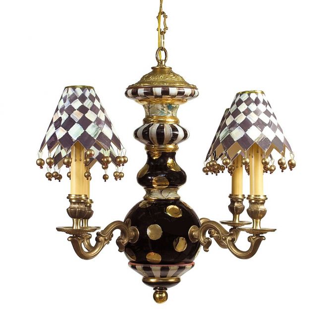 MacKenzie-Childs Black Tie Chandelier