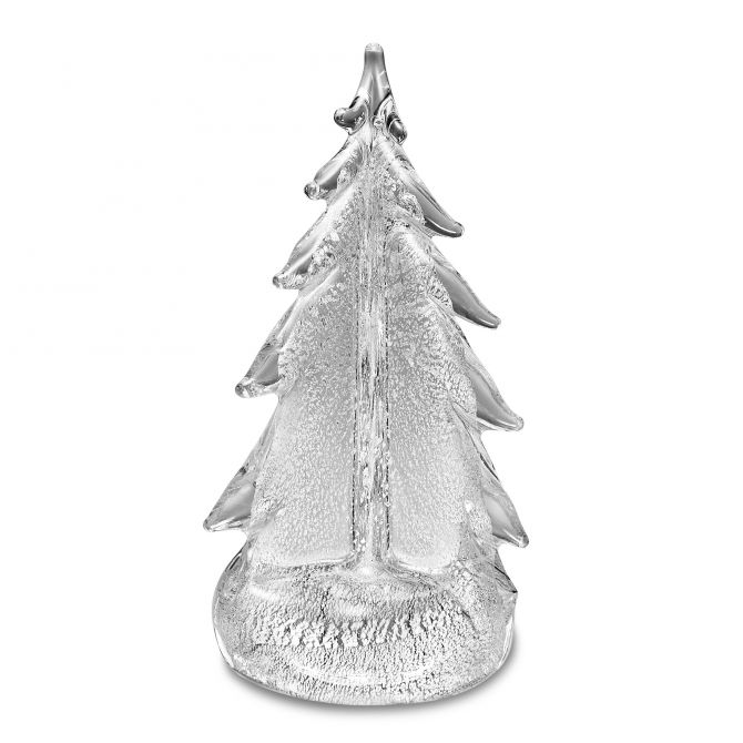 Simon Pearce Vermont Silver Leaf Evergreen, 10"