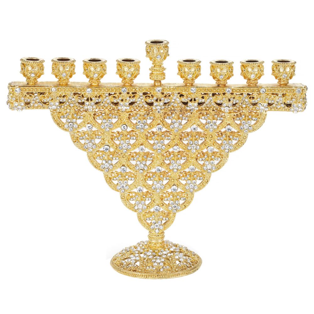 Olivia Riegel Gold Crystal Sinclair Menorah | CH1716 | Borsheims