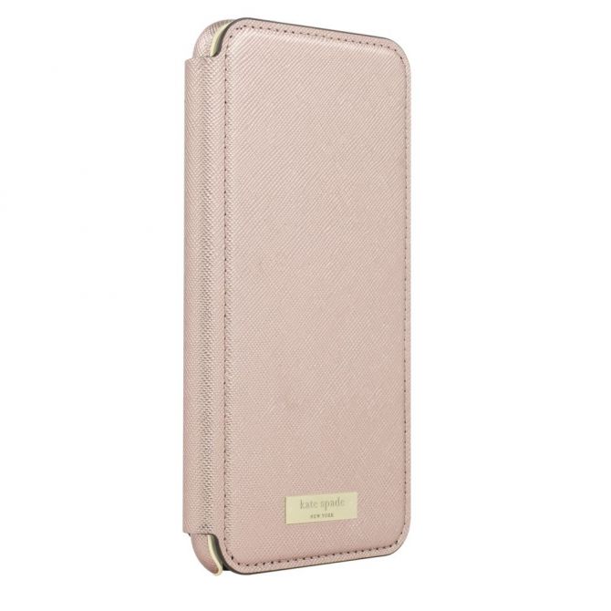 Kate Spade Folio Case for iPhone 7 Plus, Saffiano Rose Gold | Borsheims