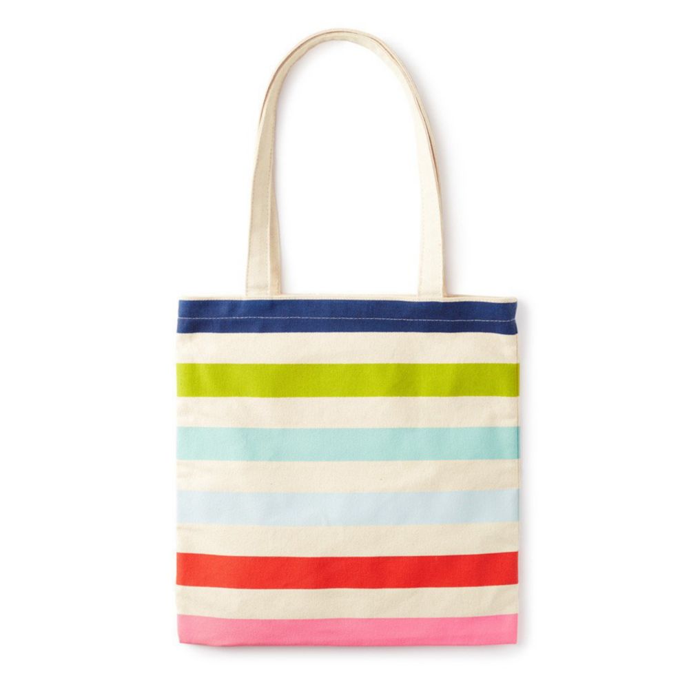 Kate Spade Canvas Book Tote, Candy Stripe | Borsheims