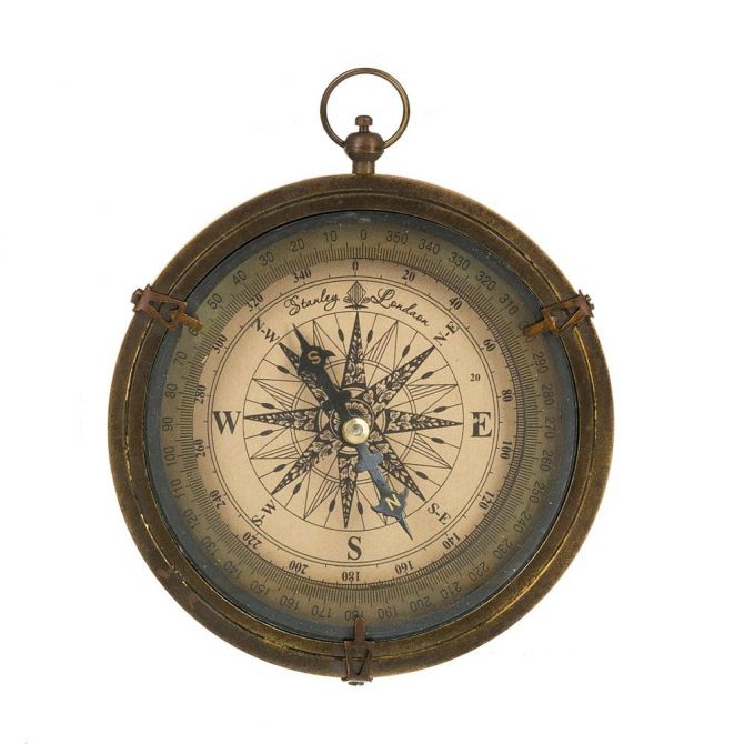 brass 4.5" compass