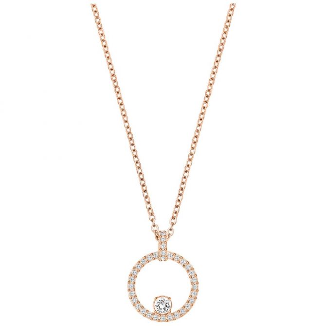 Swarovski Creativity Circle Rose Tone Pendant