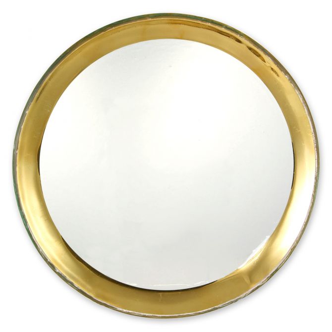 Annieglass Roman Antique Salad Plate, Yellow Gold