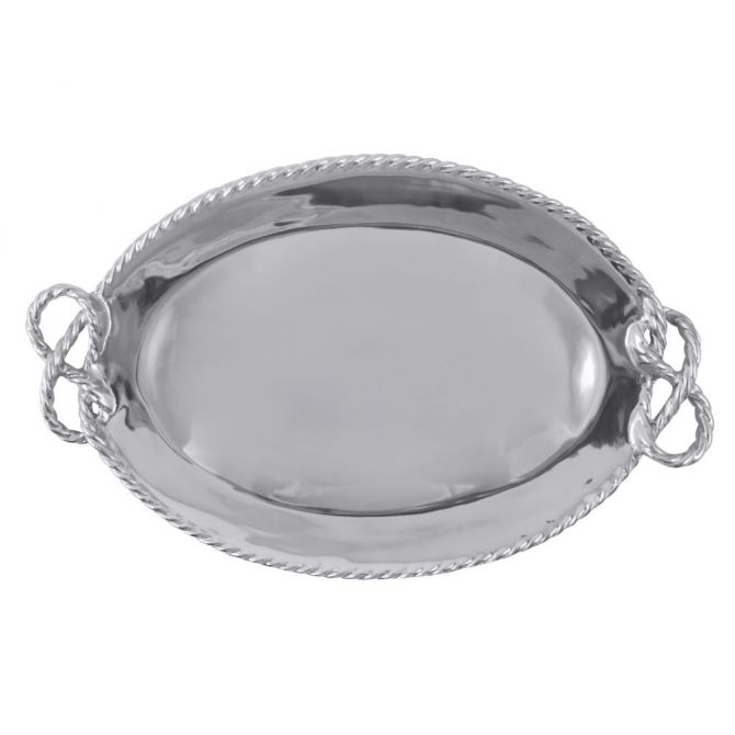 Mariposa Rope Oval Serving Tray