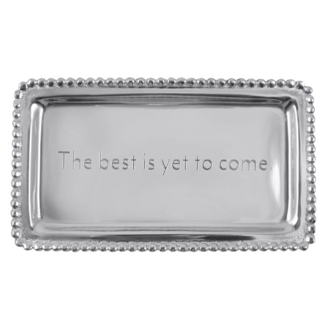 Mariposa The Best is Yet to Come Beaded Statement Tray